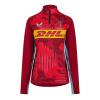 Castore Harlequins 1/4 Zip Midlayer 2024 2025 Womens Red/Caviar 12 (M)