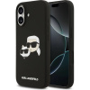 Karl Lagerfeld Liquid Silicone Double Heads MagSafe kryt iPhone 17 čierny