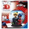 Ravensburger 3D Puzzle 11167 - Puzzle-Ball Miraculous - 72 Teile - Puzzle-Ball für Erwachsene und Kinder ab 6 Jahren