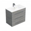 Swiss aqua technologies Koupelnová skříňka s umyvadlem SAT Cube Way 80x76,5x46 cm beton mat CUBE46803BEMOD