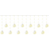 ISO 11346 Svetelný záves gule 108 LED 3.6W teplá biela
