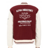 Alpha Industries zimná bunda Varsity Air Force Jacket burgundy Veľkosť: XL, Farba: bordová