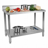 Pracovný stôl z nehrdzavejúcej ocele 100x60cm ROYAL CATERING RCAT-100/60-N