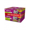 WHISKAS Adult 120x85g krmivo pre mačky s rybami a tradičnými príchuťami v želé (s kuracím mäsom, s lososom, s hovädzím mäsom, s tuniakom) + 40 vrecúšok ZDARMA
