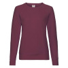 Ladies Lightweight Raglan Sweat , white, S Farba: Burgundy, Velkost: L