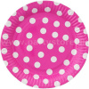 Taniere - RETRO BODKY - ružové, priemer 23 cm, bal. 6 ks, papier