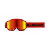 Okuliare na motorku LS2 Charger Goggle S Iridiovým Sklom Červené