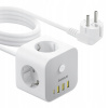 KOCKA NAPÁJACIA LIŠTA BASEUS PRE 7 ZARIADENÍ 3X AC/ 3x USB/ USB-C 20W 1,5 m