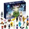 Sada hračiek s adventným kalendárom pre deti (Vianočný adventný kalendár 2024 Minecraft Building Blocks Figures box neviditeľný)