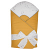 EKO Zavinovačka bavlnená s potlačou a kokosovým vnútrom Mustard Yellow RO-26-MUSTARD-YELLOW