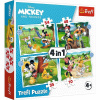 TREFL Mickey Mouse: Krásný den 4v1 35,48,54,70 dielov