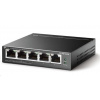 TP-Link Easy Smart switch TL-SG105PE (5xGbE, 4xPoE+, 65W, fanless) TL-SG105PE
