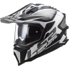 Prilba LS2 MX701 Explorer ALTER MATT BLACK WHITE - 06 Veľkosť: XXL (63-64 cm)