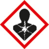 GHS 08, symbol Nebezpečné pre zdravie, samolepka, , 105 x 105 mm, 10 ks