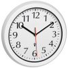 TFA Dostmann 60.3542.02 DCF nástenné hodiny 30 cm biela vhodné do kúpeľne / vlhkého priestoru, odolné proti striekajúcej vode; 60.3542.02