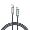 Choetech USB-C - USB-C 5A 100 W PD 480 Mbps kábel 1,8 m sivý (XCC-1002-GY)