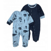Dojčensky overal - PAJACYK ELEFUN 92 Biela, námornícka modrá, modrá (2 PAJAC PAJACE PAJACYK SLEEP SLEEPS OCEAN *92)