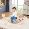Costway Montessori drevená hojdačka 4v1-Color