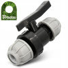 Guľový ventil PE 32mm skrutkovací pre rúrku hadicu linku fi 32 PN10 Tesný BRADAS