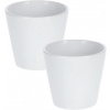 KOTARBAU keramický kvetináč 16 cm Classic Biela Smooth 2 ks