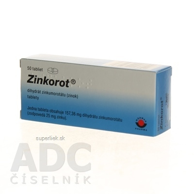 Zinkorot tbl 25 mg (blis.PVC/Al) 1x50 ks, 4030674013699