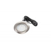 GTV LED očko pro LED inox, 9 led 5050, 1.6W, teplá bílá, kabel 2m s mini zesilovačem samec