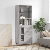 Vysoká skrinka sivý dub sonoma 69,5x34x180 cm spracované drevo-ForU-3189491