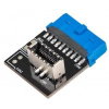 CHIEFTEC interný adaptér z USB 3.1 Gen2 na Gen1