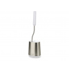 WC štětka Duo Flex Lite Steel 70605, nerez/bílá