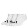 adidas Mens Low Socks 3 Pack White M (6.5-8)