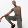USA Pro Seamless Crop Sports Bra Light Khaki 8 (36)
