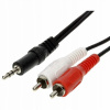 Kábel Lexton MA 8057 3M minijack (3,5 mm) - 2x RCA (cinch) 3 m