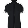James & Nicholson Tričko JN 453 cyklistické se zipem, krátký rukáv, dámské COT02045300205-black 2XL Černá