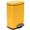 Spirella pedálový odpadkový kôš Akira, matný šafranovo žltý, oceľ, 5 l