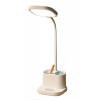 Platinet stolná LED lampa 5W, integrovaná batéria 2400mAh, USB port, biela
