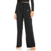 Roxy Rise & Vibe Rib Wide Leg Pants, S, Čierna, ZĽAVA