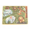 eliNeli Dřevěné vkládací puzzle se zvuky - zvířátka ze ZOO zvuky zvierat | zmyslové vnímanie | motorika a učenie hrou