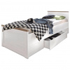 Carryhome POSTEĽ S ÚLOŽNÝM PRIESTOROM, 90/200 cm biela, farba hľuzovkového duba - Detské izby - 000241002102