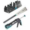 Sada náradia WOLFCRAFT - Sada na pripevnenie soklov a líšt (pílka, pokosnice, pištole) (4006885697706)