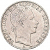 Stříbrná mince 1 zlatník František Josef I. Rakouská ražba 1861