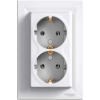 Schneider Electric Asfora inštalačná zásuvka, dvojitá schuko, biela (EPH9900121)