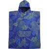 PACKTOWL CHANGING PONCHO S/M Botanical pončo/uterák modrej s motívom listov