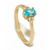 Krúžok gold 585 , Topaz, cubic Zirconia (Krúžok gold 585 , Topaz, cubic Zirconia)