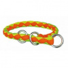 Trixie Nylonový obojek kulatý CAVO neon oranžový/zelený XS-S: 25-31cm/ ø12mm