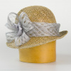 Karpet Dámsky klobúk zdobený sinamay - šedá 57