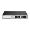 D-Link DGS-1016D sieťový prepínač Nespravované Gigabit Ethernet (10/100/1000) 1U Čierna, Strieborná (DGS-1016D)