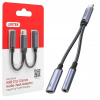 Unitek M205A Adaptér USB-C na minijack 3,5 mm 60W PD nabíjanie pre slúchadlá