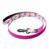 Julius-K9 MoreColor Leash Retro 120cm - páskové vodítko pre psov, neoprénová rukoväť, farebné trojuholníky