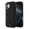 Zadný kryt Mercedes PU Leather 3D MagSafe pre iPhone 17 čierny