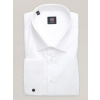 Pánska elegantná biela košeľa s manžetovými gombíkmi 16668